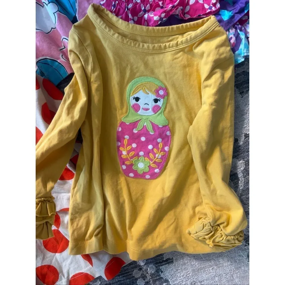 Kelly’s Kids Bundle Size 4-5 Dresses Tops Skirt Nesting Doll Balloon Poodle (5)